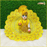 Blended Thread Sitara Stone Work Lemon Laddu Gopal Poshak